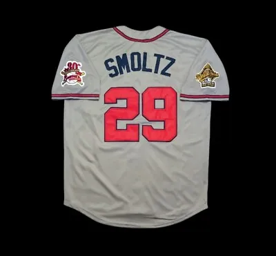 John Smoltz Atlanta Braves Jersey 1995 World Series Throwback Stitched NEW SALE! • $82.47