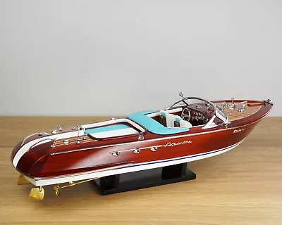 Riva Aquarama Handcrafted Model Ship Italian Speed Boat 21  • $228