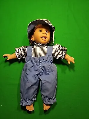 Vintage GiGo Toy My Pals Collection Soft Plastic Doll Boy Blue White Stripes • $7.99