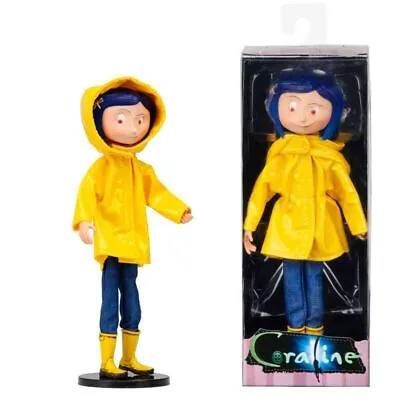 20cm Coraline Bendy Fashion Doll In Raincoat And Boots Caroline Figure Kids Gift • £19.99