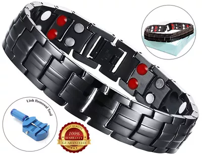 Magnetic Health Bracelet Carpal Tunnel Arthritis Bio Therapy Chronic Pain Relief • £17.79