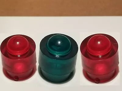 3 American Flyer Transformer (2 Red  & 1 Green)  Round Light Cover-pa12a11 • $10.95