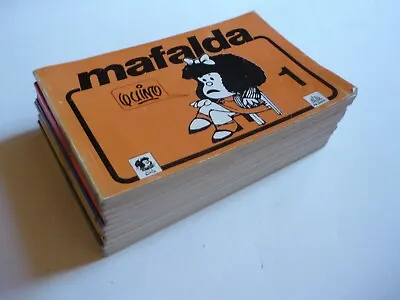 Mafalda Quino Partial Book 1 Plus Books 2-12 Lot Printed Mexico Paperback 1991 • $55