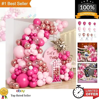 Pink Balloon Garland Kit - Includes 138 Different Size Balloons For Party Decor • $21.99