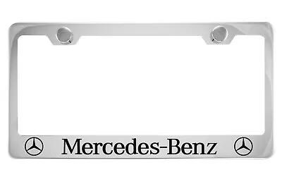 Chrome License Plate Frame For Mercedes-Benz • $10.99