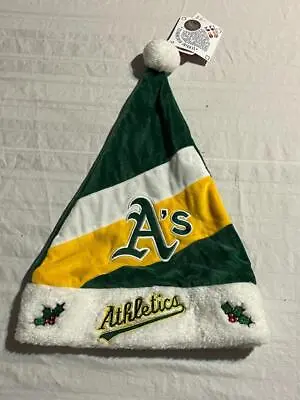 Oakland Athletics 2019 Basic Santa Hat [NEW] Stocking Christmas Beanie Holiday • $16.95