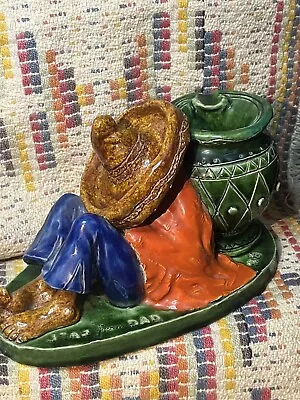 Unique 1930’s HANDMADE Red Clay Pottery Mexican FOLK ART Sculpture Ashtray • $49.95