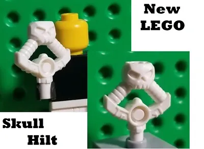 LEGO Skull Hilt Sword Holder Weapon Djinn Ninjago Skeleton White Minifigure • $9