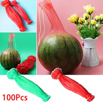 100pcs Plastic Nylon Woven Mesh Bag Fruit Vegetable Onion Garlic Reusable Bag • $8.09