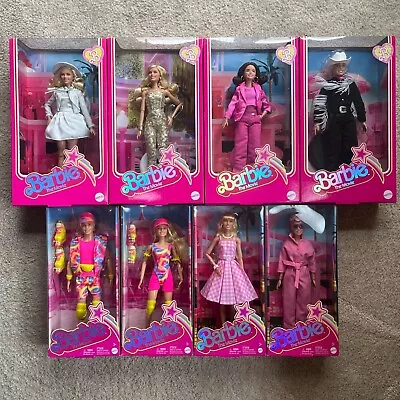 Barbie The Movie 2023 Collectible Dolls Set Of 8 Brand New - Barbie Ken Gloria • $650