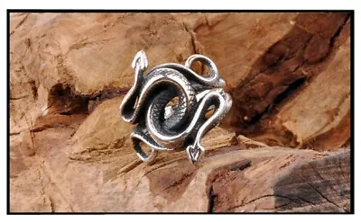 Men's Ring Natural Born Killers 925 Sterling Silver Solid Snake Shapes Ring Gift • $34.99