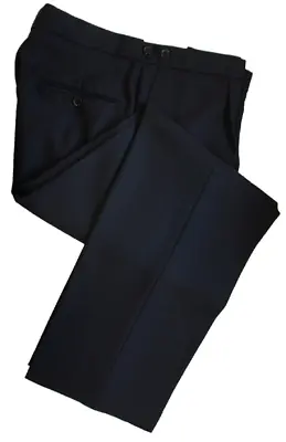 £24.99 • Buy Black Trouser Mens Wool 100% Herringbone Wedding Quality Masonic Suit Trousers