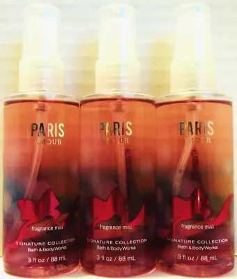 Bath Body Works PARIS AMOUR Fragrance Mist 3 Oz./88 ML NEW X 3 • $24.99