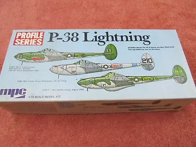 MPC/AIRFIX 1:72 P-38 Lightning Profile Series Vintage NEW OPEN BOX • $9.99