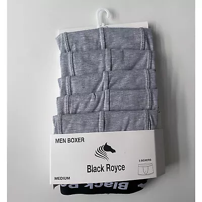 Men's Boxer Briefs Trunks Underpants Grey Size M Pack Of 5-Stock Clearance • £9.99