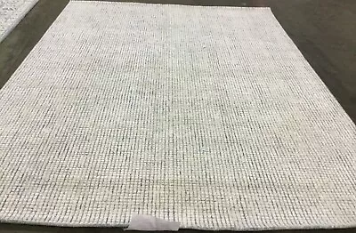 IVORY / BLUE 8' X 10' Back Stain Rug Reduced Price 1172662878 ABT470M-8 • $239