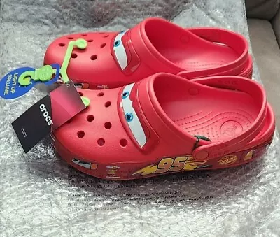 Crocs Classic Clog Lightning McQueen LIGHTS UP Men's Size 7M - FAST SHIPPING! • $36