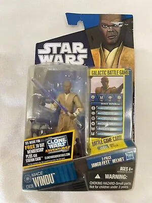 2010 Hasbro Star Wars: The Clone Wars MACE WINDU CW20 Action Figure New • $23.39