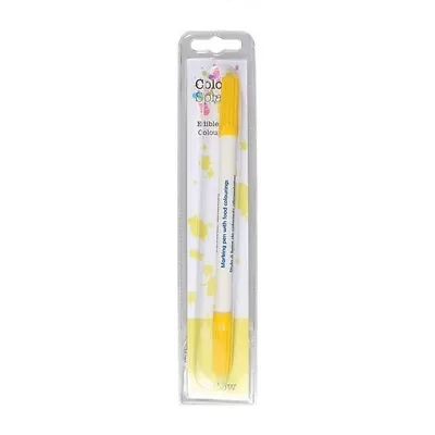 Colour Splash Food Pens Yellow Edible Ink Double End Nibs Tips Cake Decorating • £5.97