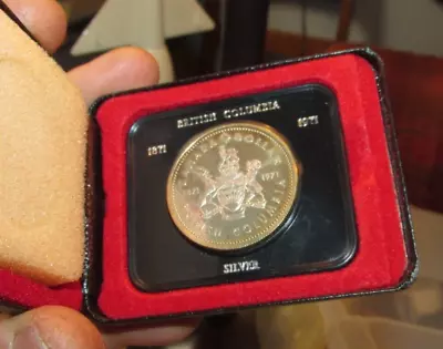 1871 1971 Canada British Columbia UNC Silver Dollar Coin • $3.25