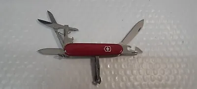 Victorinox Super Tinker Swiss Army Pocket Knife Red 91MM Excellent  - • $20.69