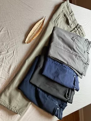 LOT Of 5 Banana Republic Men's Pants Traveler Slim Fit 40x30 Pre-OWNED  • $15