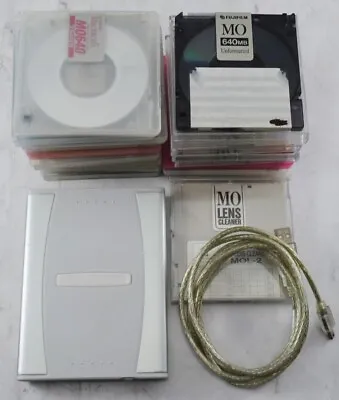 Fujitsu MO Drive 640MB Tested DMO-640PT With 20 MO Disks • $102.70