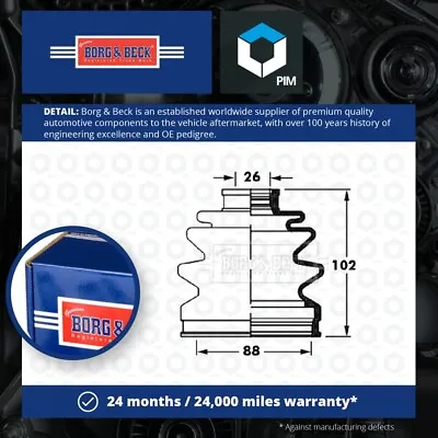 CV Joint Boot Fits MAZDA MPV Mk2 2.0D Front Inner 02 To 05 RF5C C.V. Driveshaft • $21.22