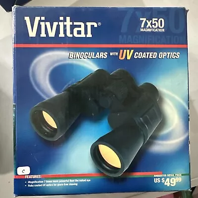 Vivitar Binoculars 7x50 Magnification With UV Coated Optics **BRAND NEW!!** • $24.99