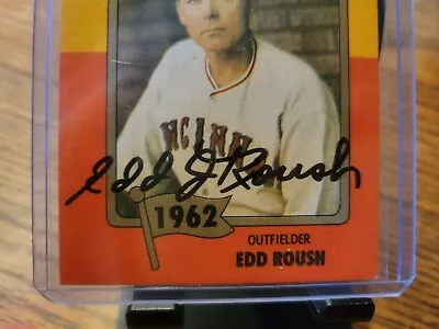 Edd Roush Signed Card  Baseball Immorals • $14.99