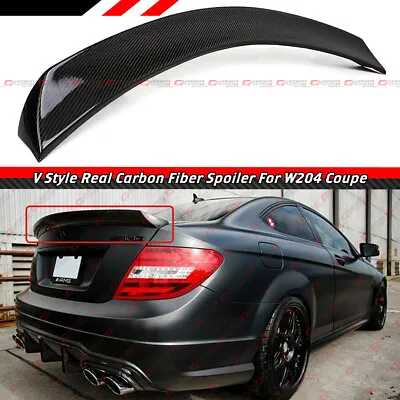 For 12-15 Mercedes Benz W204 C63 Amg 2 Door Carbon Fiber Highkick Trunk Spoiler • $136.99