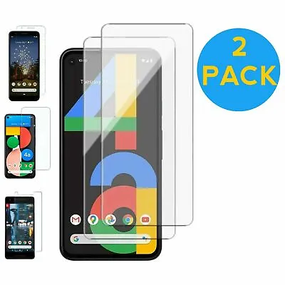 For Google Pixel 3a 4a 6 6a 7 7a 8 Pro Gorilla Tempered Glass Screen Protector • £2.75