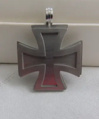 Stainless Steel Maltese Cross Moving 2 Piece Pendant Only #ST340 • $9.99