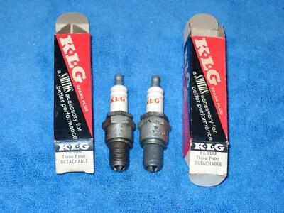 Vintage SPARK PLUGS   2 KLG  FE100  Motorcycle  NORTON MATCHLESS AJS BSA TRIUMPH • $19.99