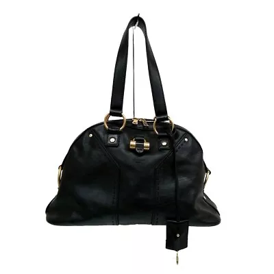 Auth YvesSaintLaurent Rivegauche (YSL) Muse Bag 156465 Black Leather - Handbag • £227.29