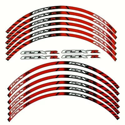 10 X Custom Rim Decals Wheel Reflective Sticker Stripes Compatible With GSX-R • $19.99