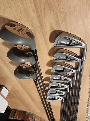 $50 • Buy Dunlop DDH II Golf Clubs Set Irons 4 - 8 SW PW 1 3 5 Drivers 10 Total Clubs RH