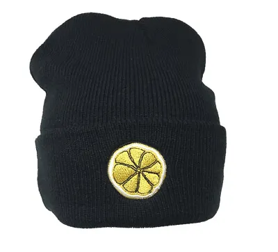 £4.99 • Buy Stone Roses Lemon Slice Embroidered Beanie, Ski Hat.