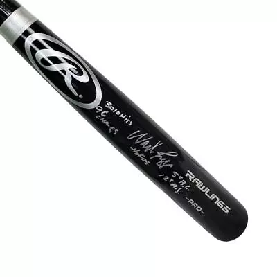 Wade Boggs Signed 5 Inscription Rawlings Black Baseball Bat (JSA) • $127.95