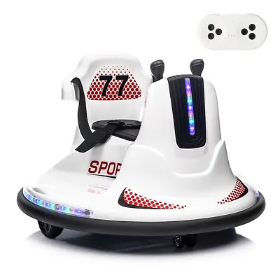 6V Kids Ride On Bumper Car 360° Spinning Electric Vehicle W/Remote Control Music • $98.99