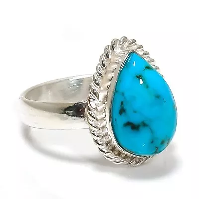 $7.99 • Buy Tibetan Turquoise Gift 925 Solid Sterling Silver Jewelry Ring Size 6 V949