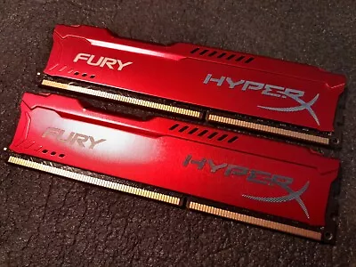 16GB DDR3 (2x8) 1600MHZ Kingston Fury Red Desktop RAM / Memory • £24.99