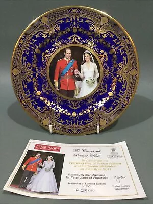 Caverswall Bone China Royal Wedding Prince William & Kate Middleton Plate • £59.95