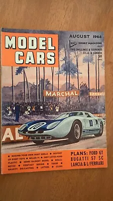 Scalextric Model Cars Magazine August 1964 The Golden Age Of Slot Racing !! • £5