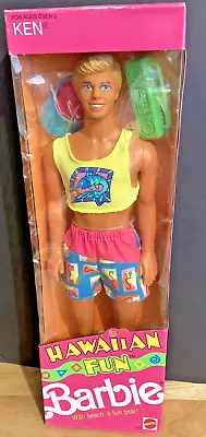 Hawaiian Fun Barbie’s Ken Doll 1990 BNIB Vintage NRFB #5941 MATTEL • $28.80