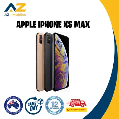 Apple IPhone XS Max [64GB-256GB-512GB] Face ID Smartphones - Very Good AU SELLER • $379