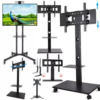 32 42 55 65 70  Floor Mobile TV Stand Stable Tabletop TV Mount For Sony LG Vizio • $65.92