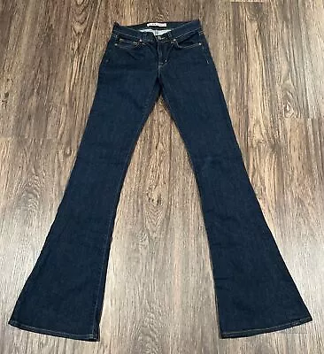 𝅺J Brand Martini Flare Pocket Blue Dark Wash Flare Jeans Women’s Size 25 • $24