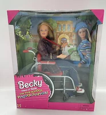 1998 Mattel I'm The School Photographer Becky Friend Of Barbie #20202 NEW!! NRFB • $20.99