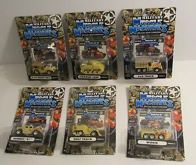 6 Military Muscle Machines Half Track Dunk Hummer H1 Tank Jeep 6X6 Track NISP • $29.97